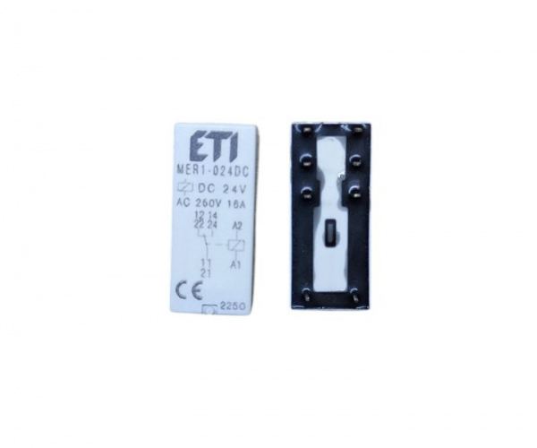 Реле електромеханічне MER1-024 DC 16A 1p